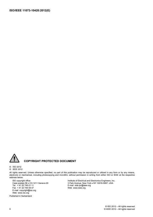 ISO/IEEE 11073-10420:2012 ISO/IEEE 11073-10420:2012 - Health informatics -- Personal health device communication - Page 2 preview