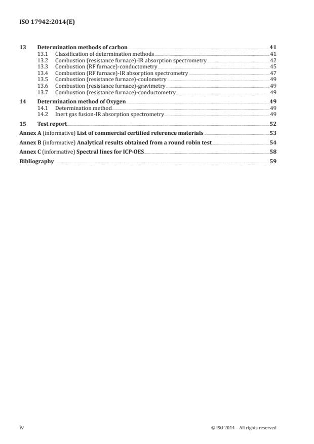 ISO 17942:2014 ISO 17942:2014 - Fine ceramics (advanced ceramics, advanced technical ceramics) -- Methods for chemical analysis of boron nitride powders - Page 4 preview