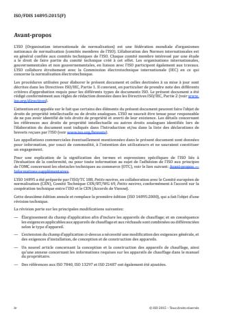 ISO 14895:2016 ISO 14895:2016 - Petits navires -- Réchauds de cuisine et appareils de chauffage alimentés par un combustible liquide - Page 4 preview