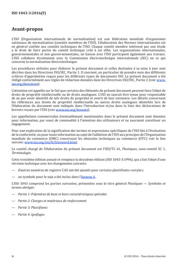 ISO 1043-3:2016 ISO 1043-3:2016 - Plastiques -- Symboles et termes abrégés - Page 4 preview