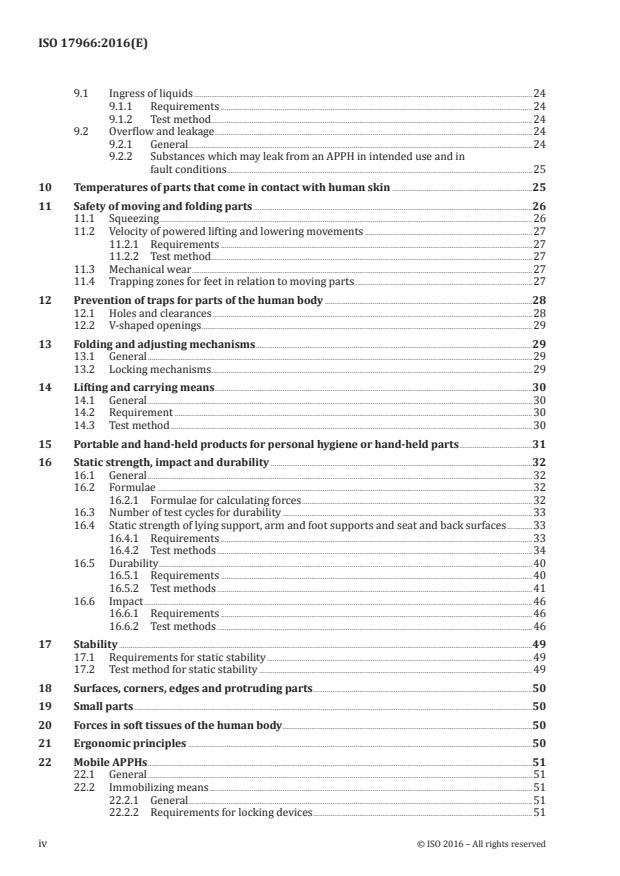 ISO 17966:2016 ISO 17966:2016 - Assistive products for personal hygiene that support users -- Requirements and test methods - Page 4 preview