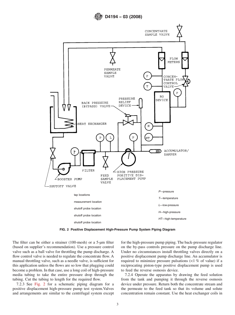 ASTM D4194-03(2008) - Standard Test Methods for  Operating Characteristics of Reverse Osmosis and Nanofiltration Devices