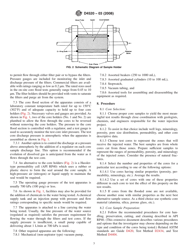 ASTM D4520-03(2008) - Standard Practice for  Determining Water Injectivity Through the Use of On-Site Floods