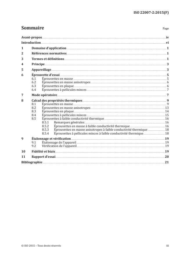 ISO 22007-2:2015 - Plastiques -- Détermination de la conductivité thermique et de la diffusivité thermique