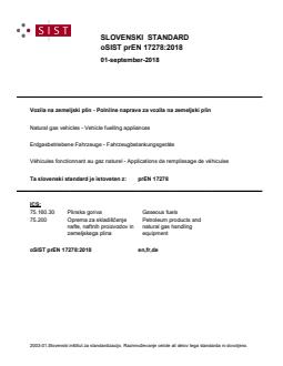 prEN 17278:2018 - Page 1 preview