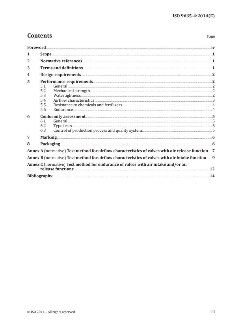 ISO 9635-4:2014 ISO 9635-4:2014 - Agricultural irrigation equipment — Irrigation valves — Part 4: Air valves
Released:11/14/2014