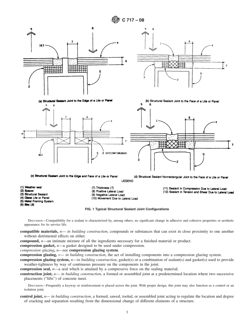 REDLINE ASTM C717-08 - Standard Terminology of  Building Seals and Sealants
