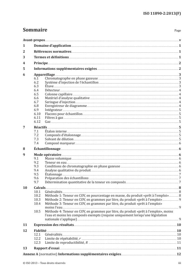 ISO 11890-2:2013 - Peintures et vernis -- Détermination de la teneur en composés organiques volatils (COV)