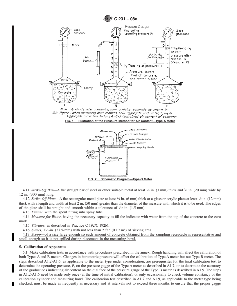 REDLINE ASTM C231-08a - Standard Test Method for  Air Content of Freshly Mixed Concrete by the Pressure Method