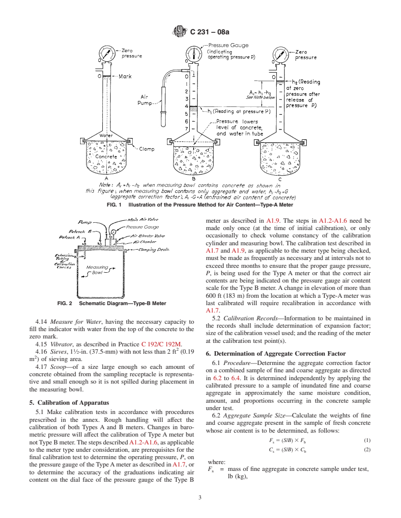 ASTM C231-08a - Standard Test Method for  Air Content of Freshly Mixed Concrete by the Pressure Method