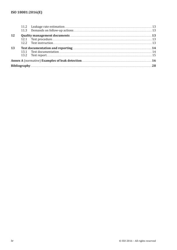 ISO 18081:2016 ISO 18081:2016 - Non-destructive testing -- Acoustic emission testing (AT) -- Leak detection by means of acoustic emission - Page 4 preview