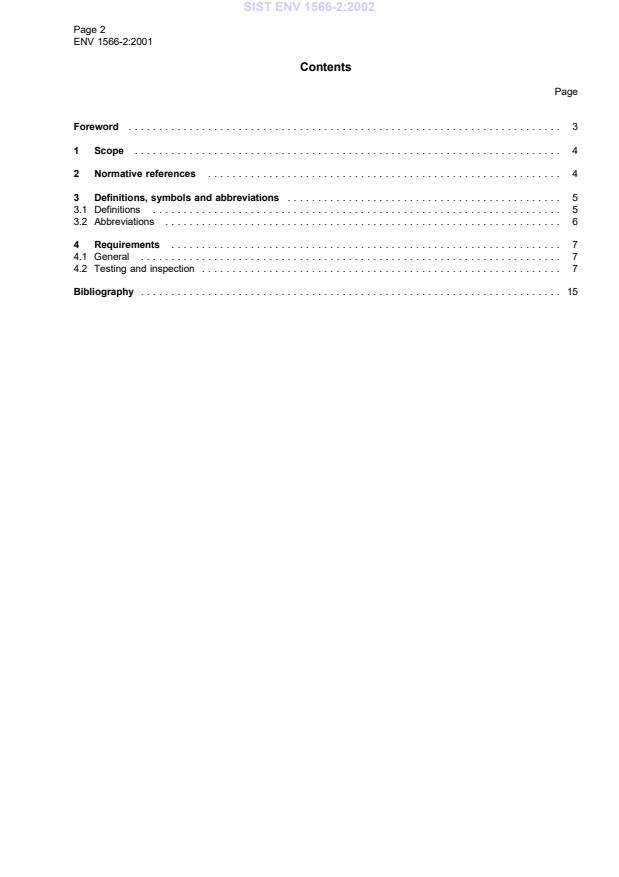 ENV 1566-2:2001 ENV 1566-2:2002 - Page 4 preview