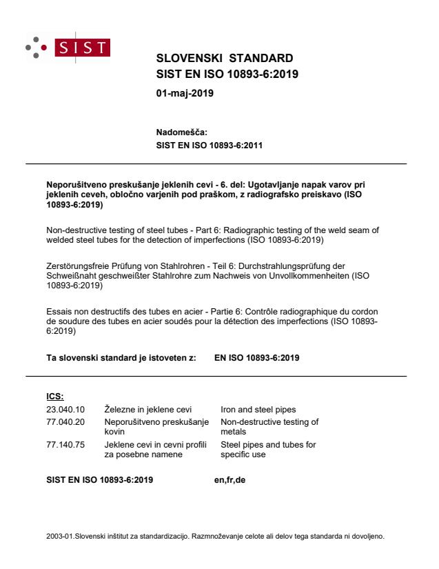 EN ISO 10893-6:2019