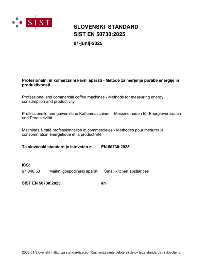 EN 50730:2025 - BARVE
