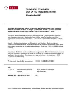 EN ISO 11202:2010/A1:2021 - Page 1 preview