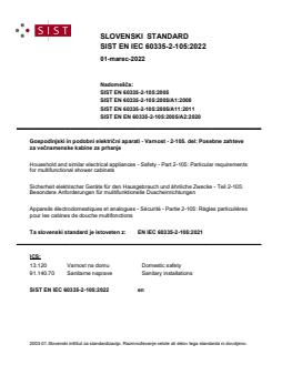 SIST EN IEC 60335-2-105:2022 - BARVE - Page 1 preview