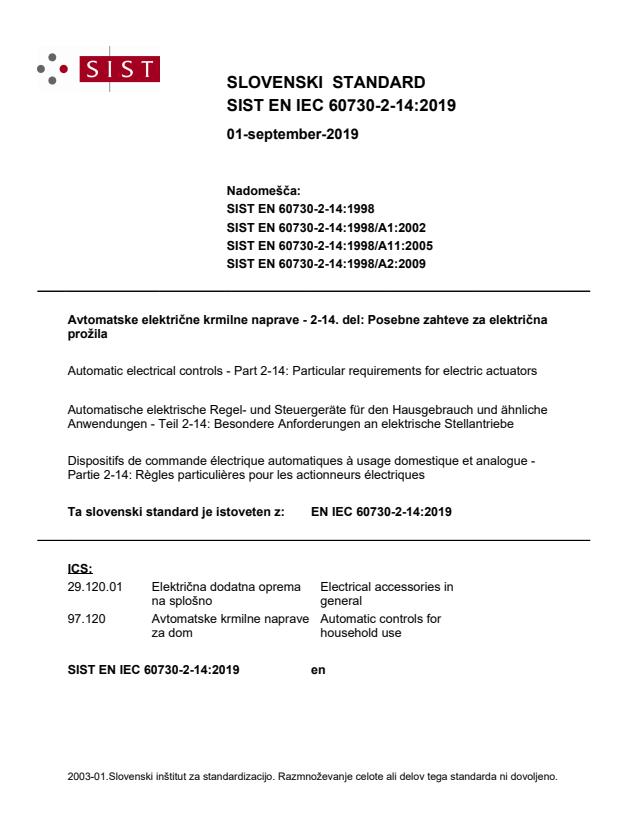 EN IEC 60730-2-14:2019