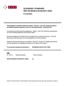EN 60335-2-53:2012/A11:2023 - Page 1 preview