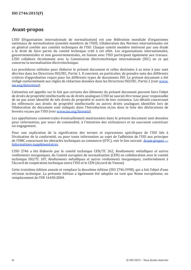 ISO 2746:2015 ISO 2746:2015 - Émaux vitrifiés -- Essai sous haute tension - Page 4 preview
