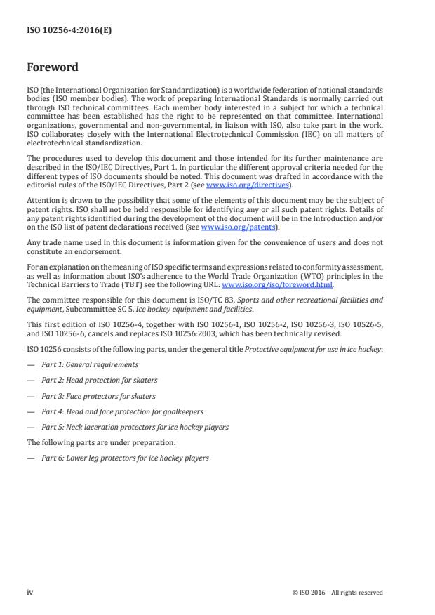 ISO 10256-4:2016 ISO 10256-4:2016 - Protective equipment for use in ice hockey - Page 4 preview