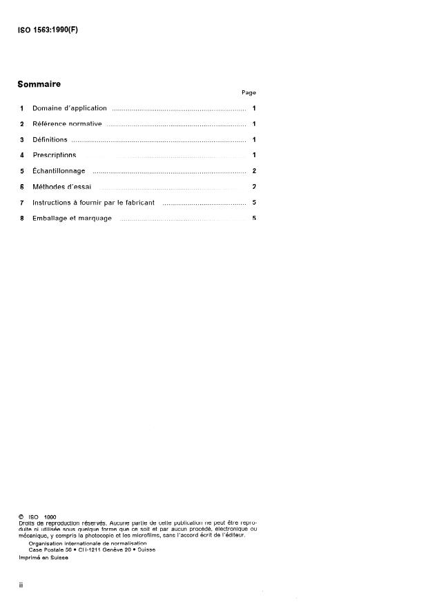 ISO 1563:1990 ISO 1563:1990 - Produits pour empreintes dentaires a base d'alginate - Page 2 preview