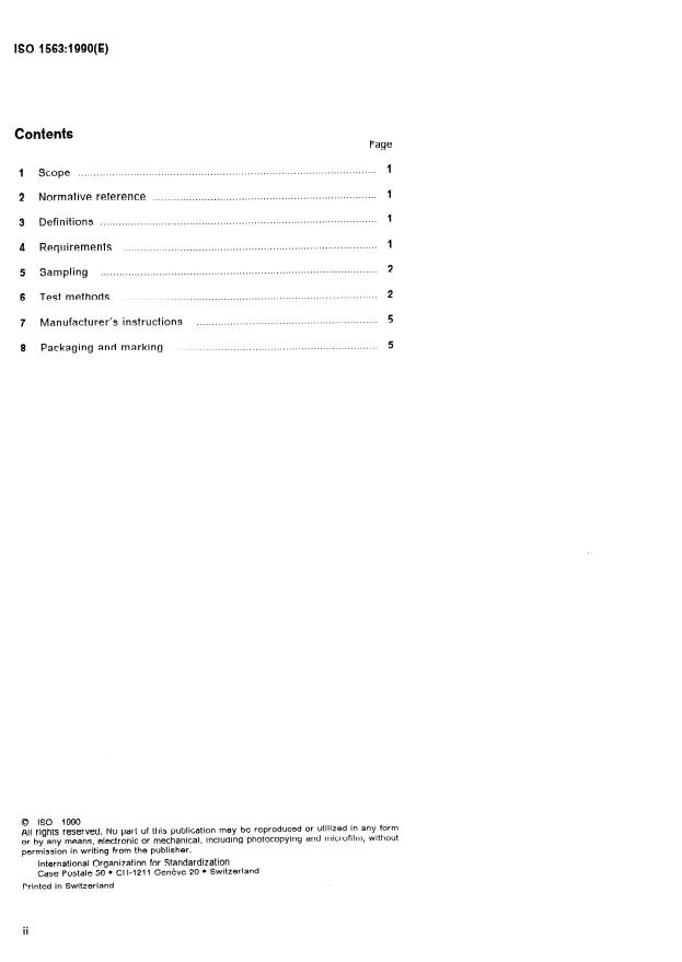 ISO 1563:1990 ISO 1563:1990 - Dental alginate impression material - Page 2 preview