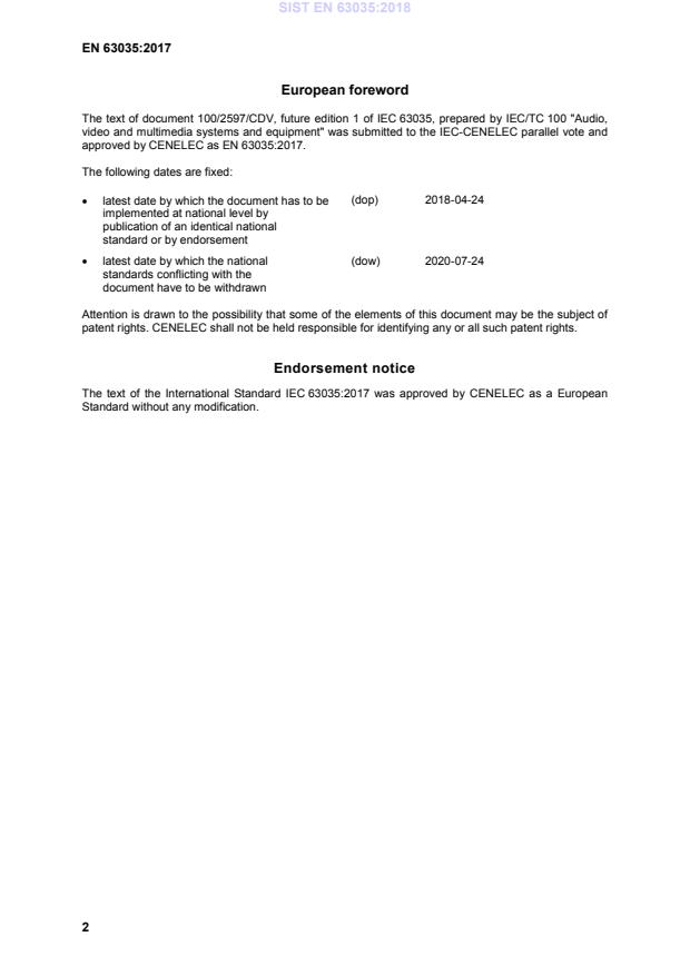 SIST EN 63035:2018 SIST EN 63035:2018 - Page 4 preview