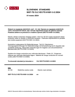 TS CLC IEC/TS 61851-3-2:2024 - Page 1 preview