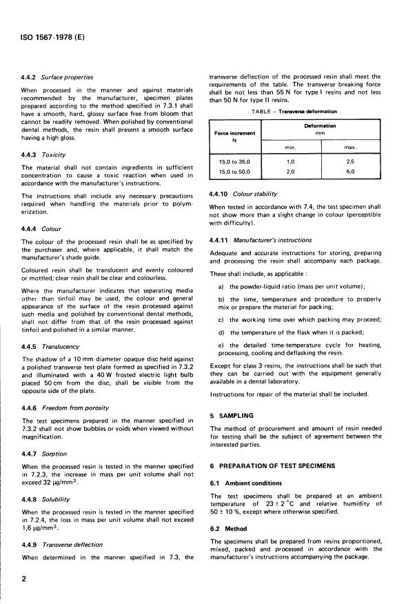 ISO 1567:1978 ISO 1567:1978 - Denture base resin - Page 4 preview