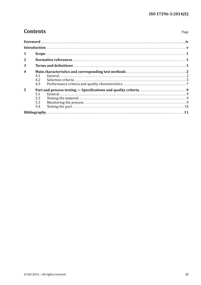 ISO 17296-3:2014 ISO 17296-3:2014 - Additive manufacturing — General principles — Part 3: Main characteristics and corresponding test methods
Released:8/22/2014