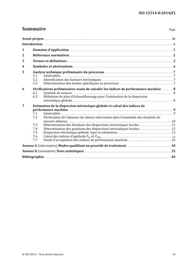 ISO 22514-8:2014 - Méthodes statistiques dans la gestion de processus -- Aptitude et performance
