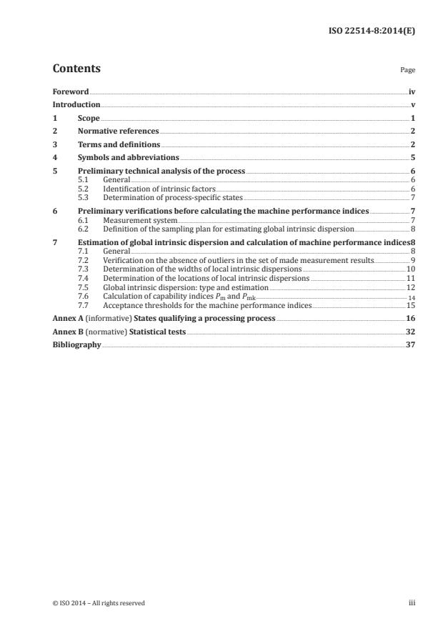 ISO 22514-8:2014 - Statistical methods in process management -- Capability and performance