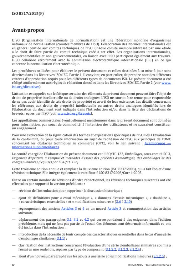 ISO 8317:2015 ISO 8317:2015 - Emballages à l'épreuve des enfants -- Exigences et méthodes d'essai pour emballages refermables - Page 4 preview