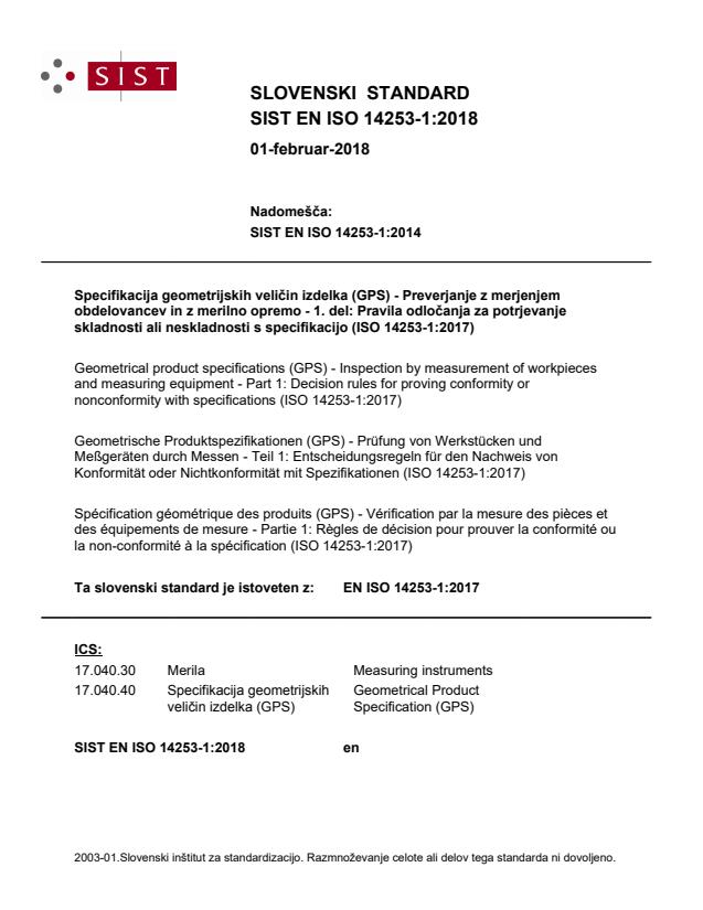 SIST EN ISO 14253-1:2018
