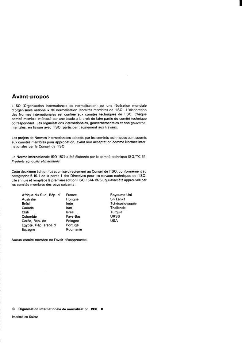 ISO 1574:1980 ISO 1574:1980 - Tea — Determination of water extract
Released:8/1/1980 - Page 2 preview