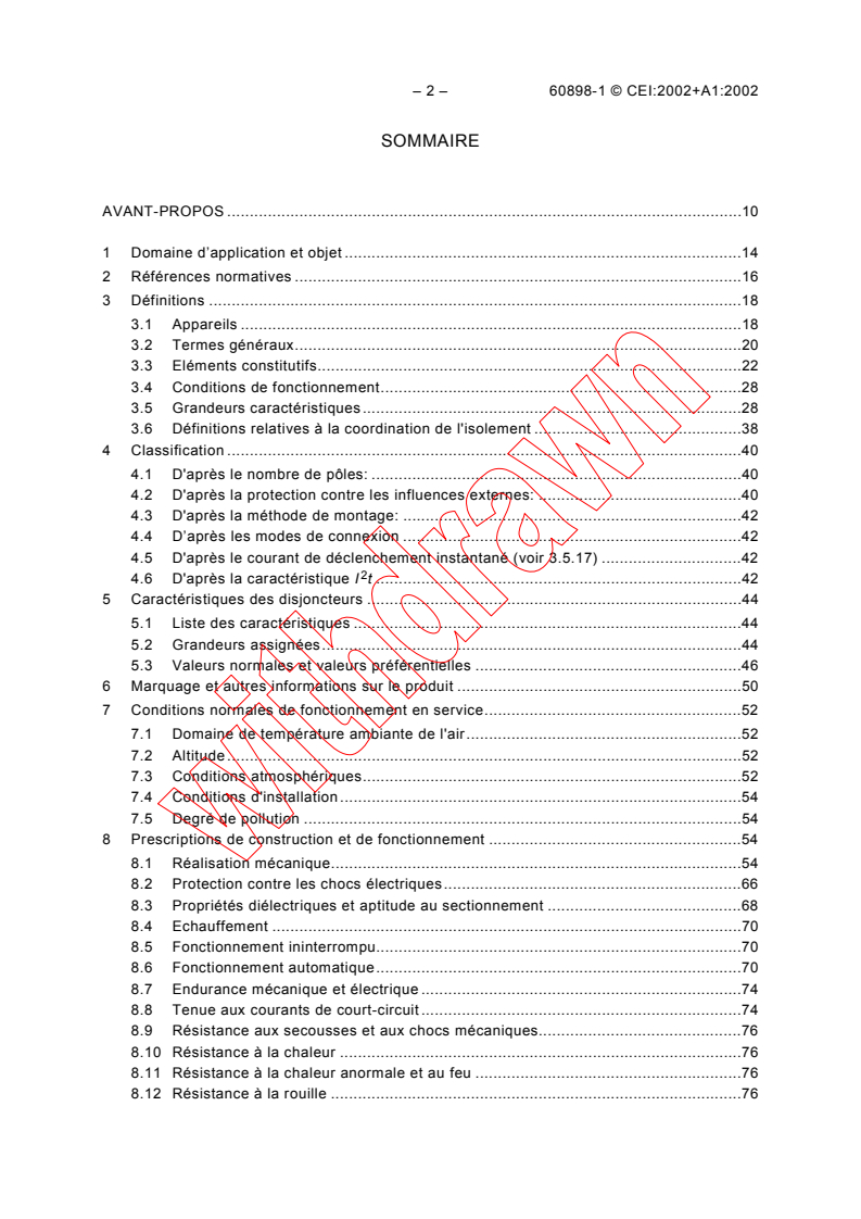 IEC 60898-1:2002 IEC 60898-1:2002+AMD1:2002 CSV - Electrical accessories - Circuit-breakers for overcurrent protection for household and similar installations - Part 1: Circuit-breakers for a.c. operation
Released:8/26/2002
Isbn:2831864038 - Page 4 preview
