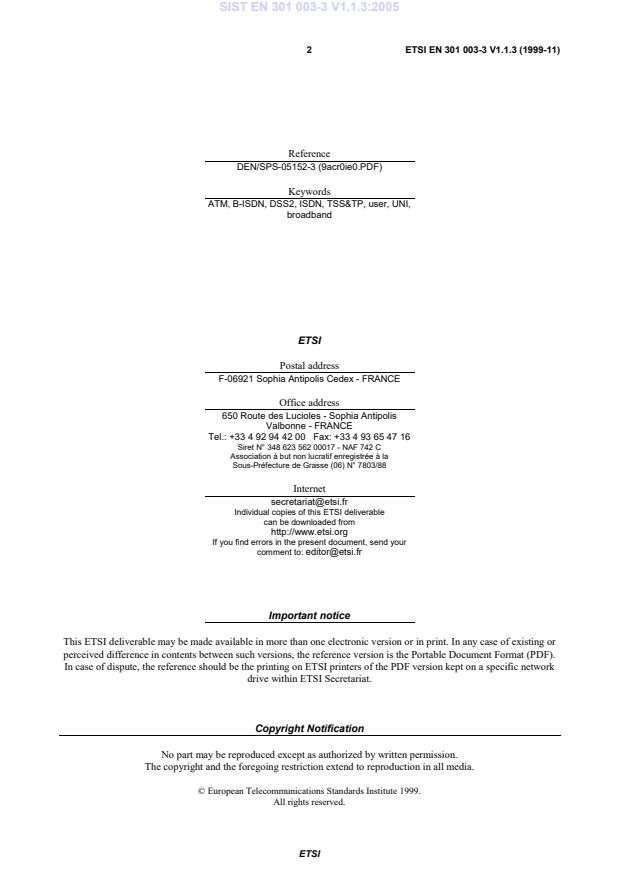 SIST EN 301 003-3 V1.1.3:2005 SIST EN 301 003-3 V1.1.3:2005 - Page 4 preview