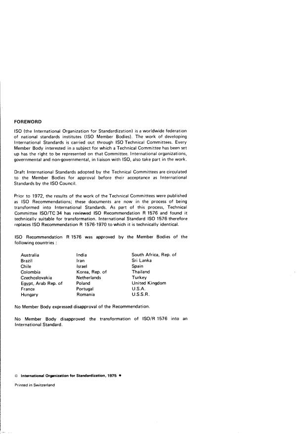 ISO 1576:1975 ISO 1576:1975 - Tea -- Determination of water-soluble ash and water-insoluble ash - Page 2 preview