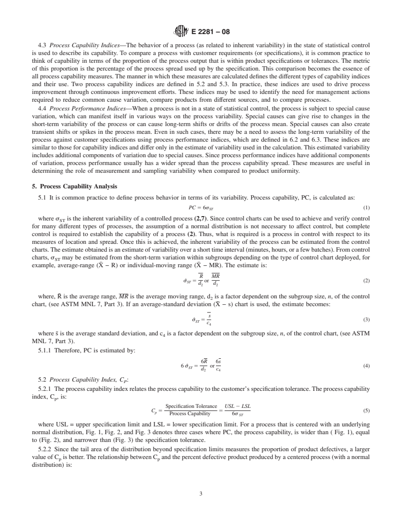 REDLINE ASTM E2281-08 - Standard Practice for Process and Measurement Capability Indices