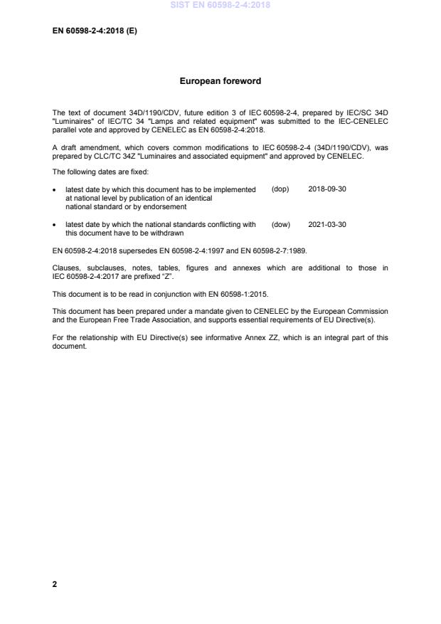 EN 60598-2-4:2018 EN 60598-2-4:2018 - Page 4 preview