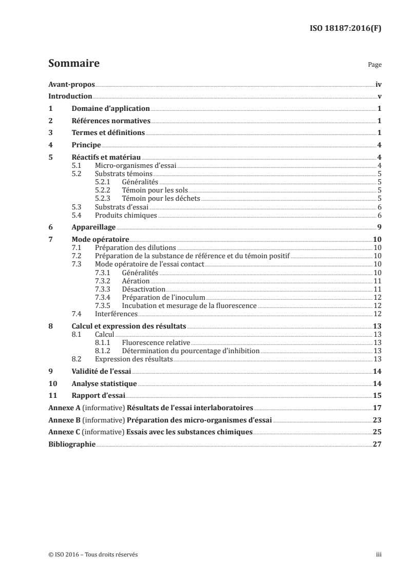 ISO 18187:2016 ISO 18187:2016 - Qualité du sol — Essai contact pour échantillons solides utilisant l'activité déshydrogénase de Arthrobacter globiformis
Released:4/20/2016