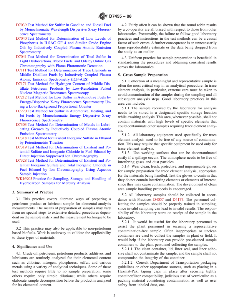 ASTM D7455-08 - Standard Practice for Sample Preparation of Petroleum ...