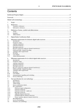 ETSI TS 103 461 V1.2.2 (2020-10) - Digital Audio Broadcasting (DAB); Domestic and in-vehicle digital radio receivers; Minimum requirements and Test specifications for technologies and products