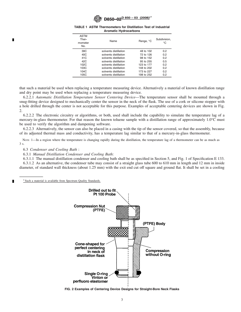 REDLINE ASTM D850-03(2008)e1 - Standard Test Method for Distillation of Industrial Aromatic Hydrocarbons and Related Materials