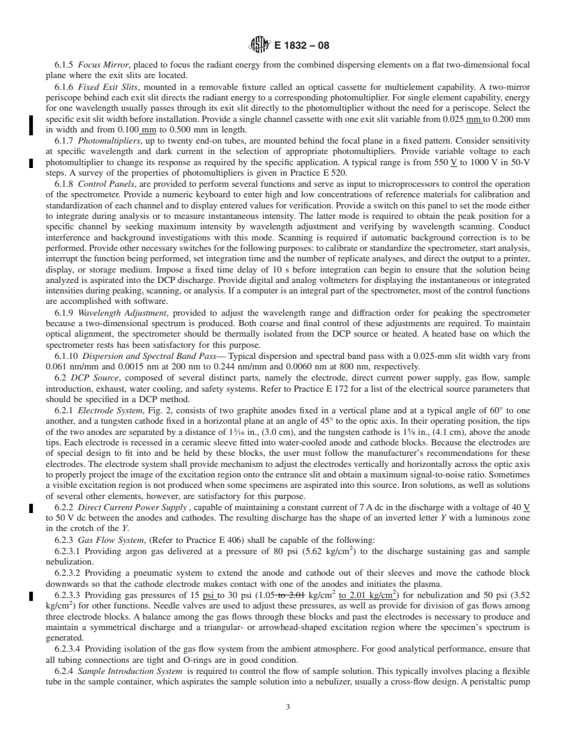 REDLINE ASTM E1832-08 - Standard Practice for  Describing and Specifying a Direct Current Plasma Atomic Emission Spectrometer