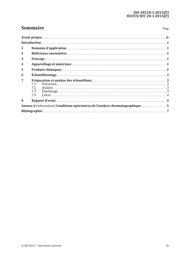 ISO 18218-1:2015 - Cuir -- Détermination des alkylphénols éthoxylés