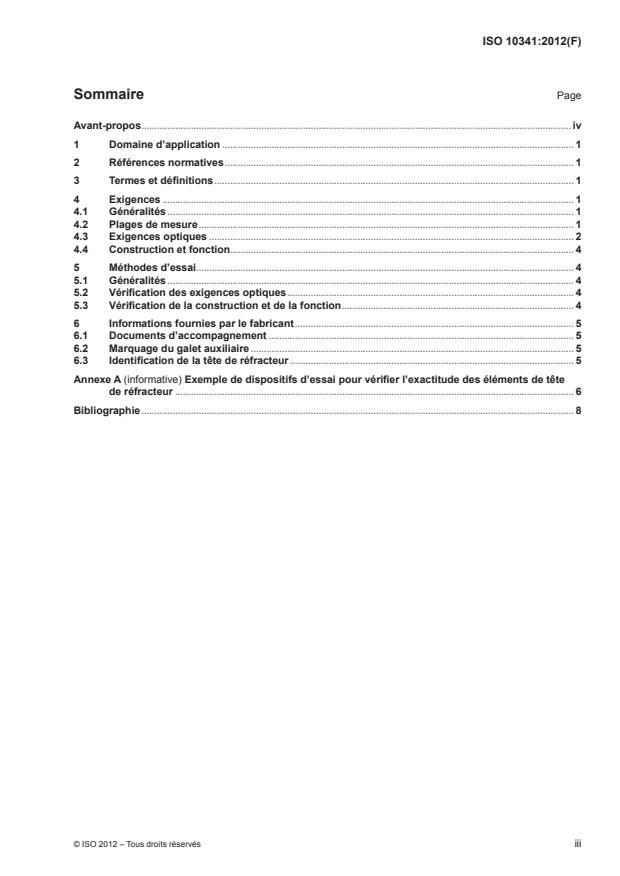 ISO 10341:2012 - Instruments ophtalmiques -- Tetes de réfracteurs