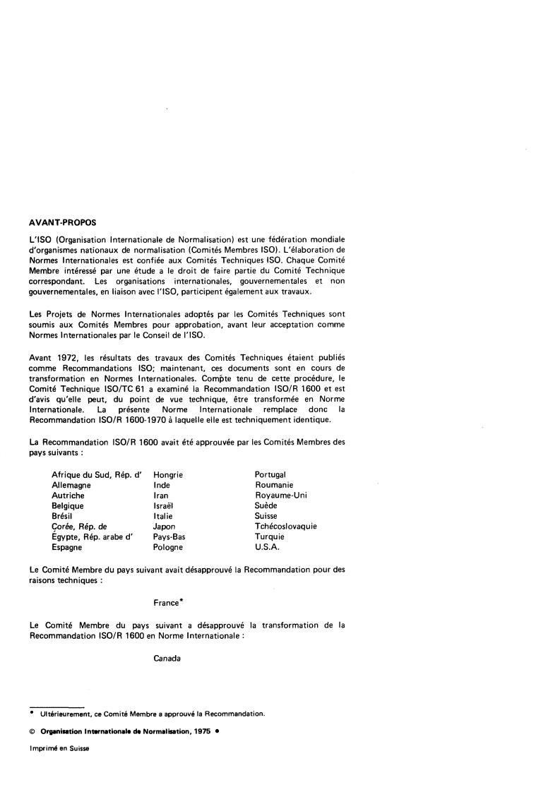 ISO 1600:1975 ISO 1600:1975 - Plastics — Cellulose acetate — Determination of light absorption before and after heating
Released:6/1/1975 - Page 2 preview