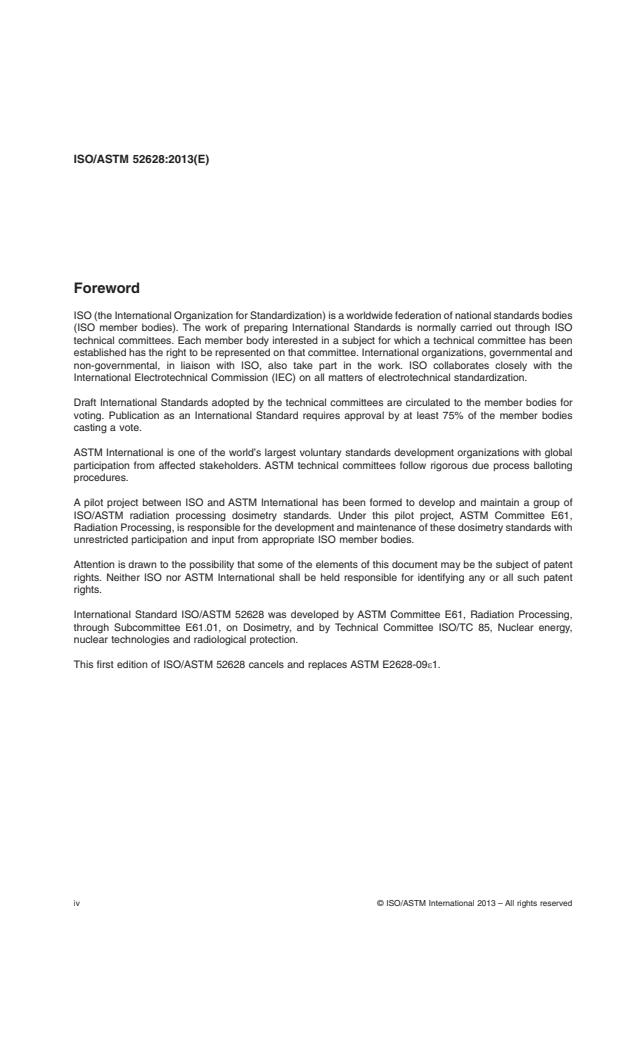 ISO/ASTM 52628:2013 ISO/ASTM 52628:2013 - Standard practice for dosimetry in radiation processing - Page 4 preview