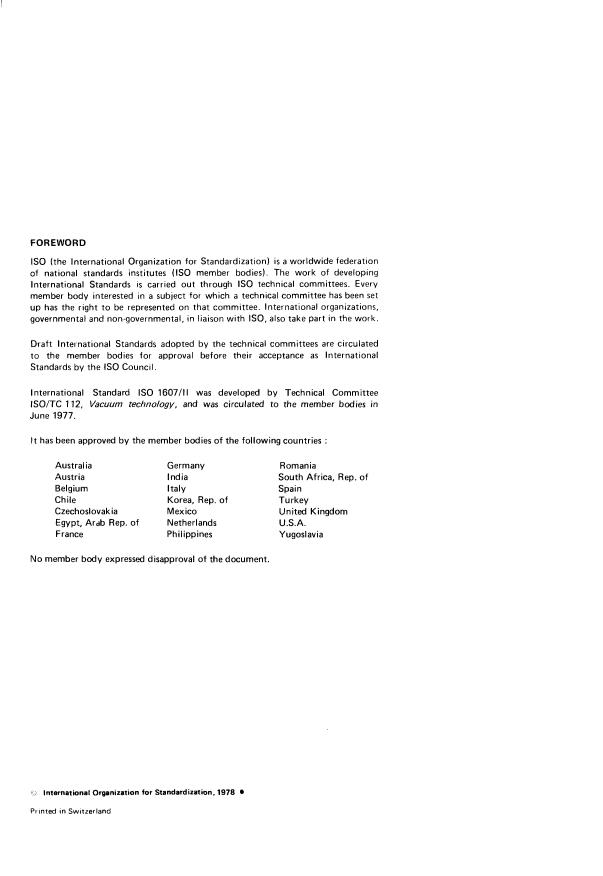 ISO 1607-2:1978 ISO 1607-2:1978 - Positive displacement vacuum pumps -- Measurement of performance characteristics - Page 2 preview